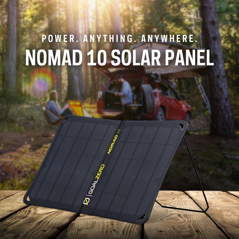 Goal Zero Nomad 10, Foldable Monocrystalline 10 Watt Solar Panel with USB Port, Portable Solar Panel Backpacking, Hiking and Travel. Lightweight Backpack Solar Panel Charger with Adjustable Kickstand - Image 4